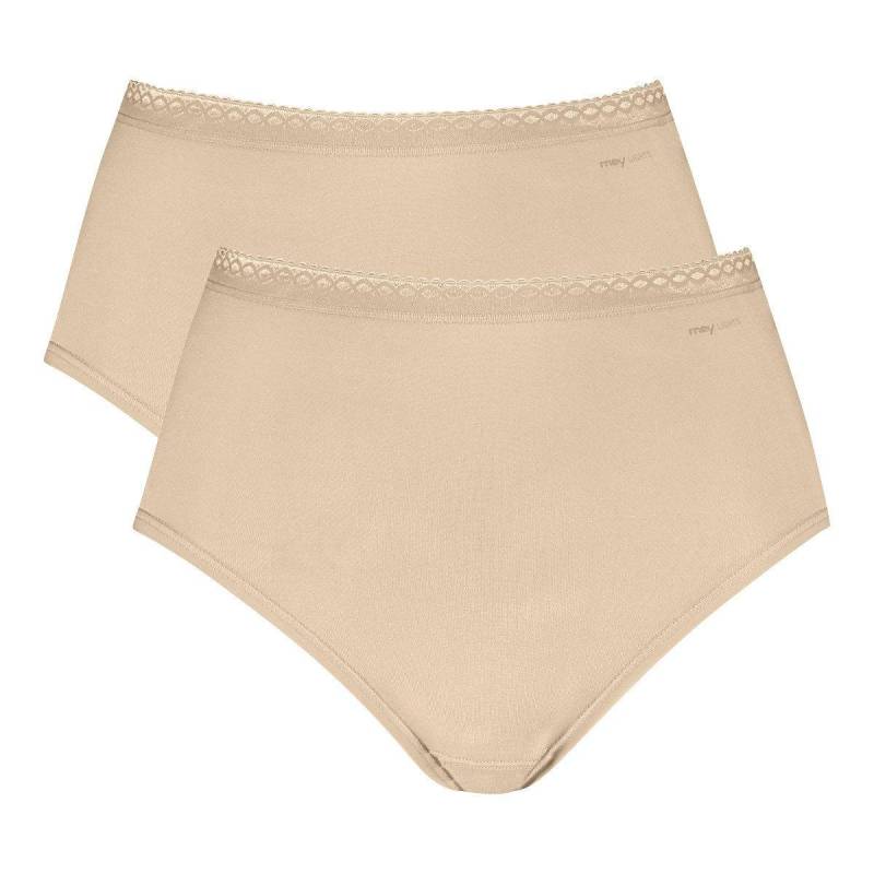 mey - 2er Pack Lights Taillen-Slip, für Damen, Beige, Größe XL von mey