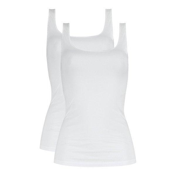 mey - 2er Pack Emotion Unterhemd / Tanktop, für Damen, Weiss, Größe XXL von mey