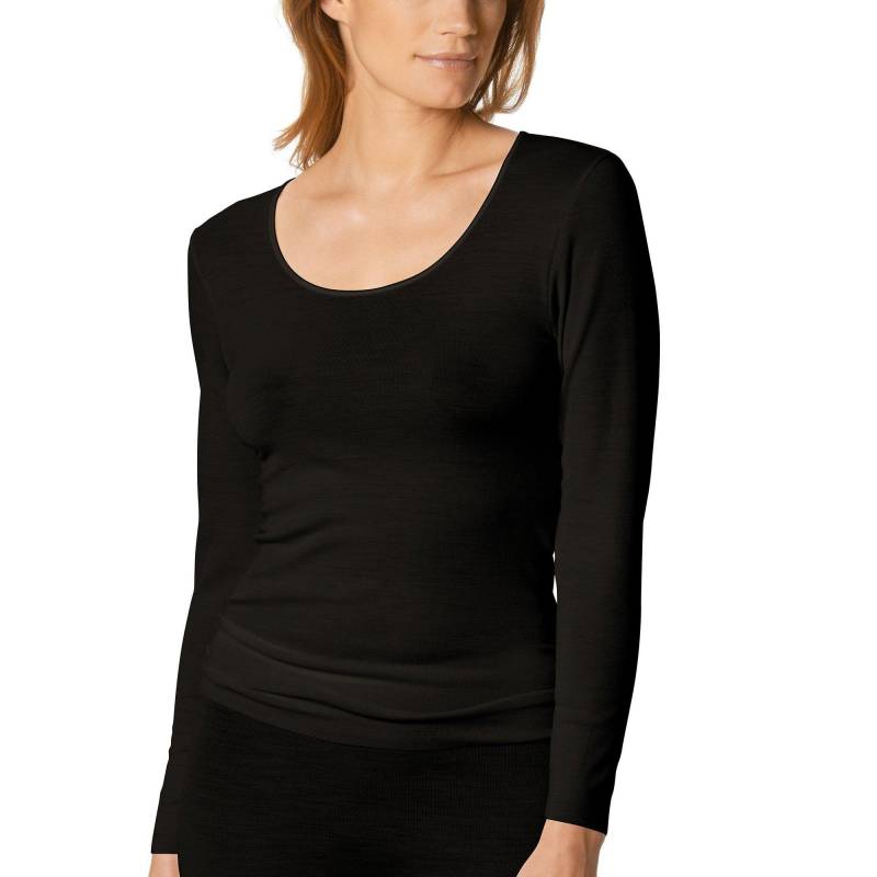 mey - Shirt, langarm, für Damen, Black, Größe 38 von mey