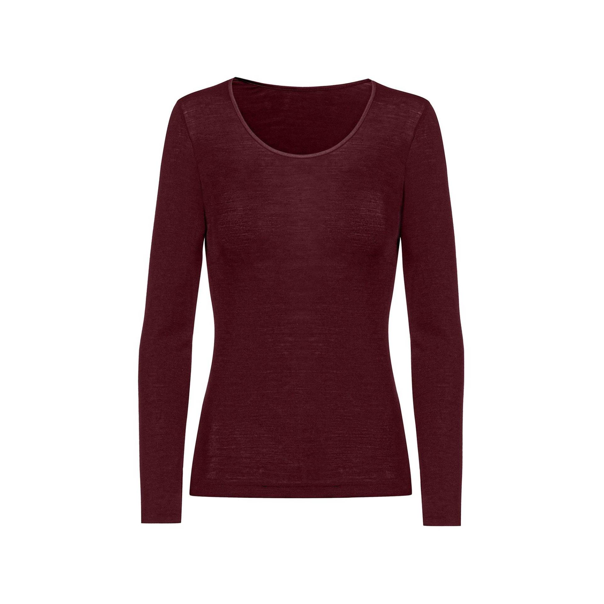 Shirt, Langarm Damen Bordeaux 38 von mey