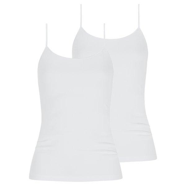 2er Pack Emotion - Spaghetti Top Damen Weiss XXL von mey