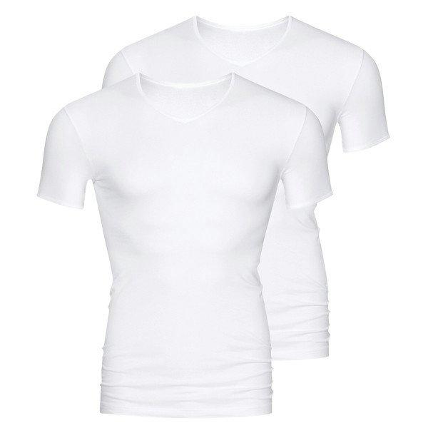 2er Pack Software - Unterhemd Shirt Kurzarm Herren Weiss XXL von mey