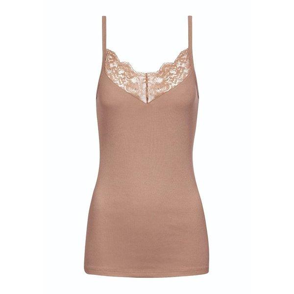 Top Mit Spaghettiträgern Damen Camel L von mey