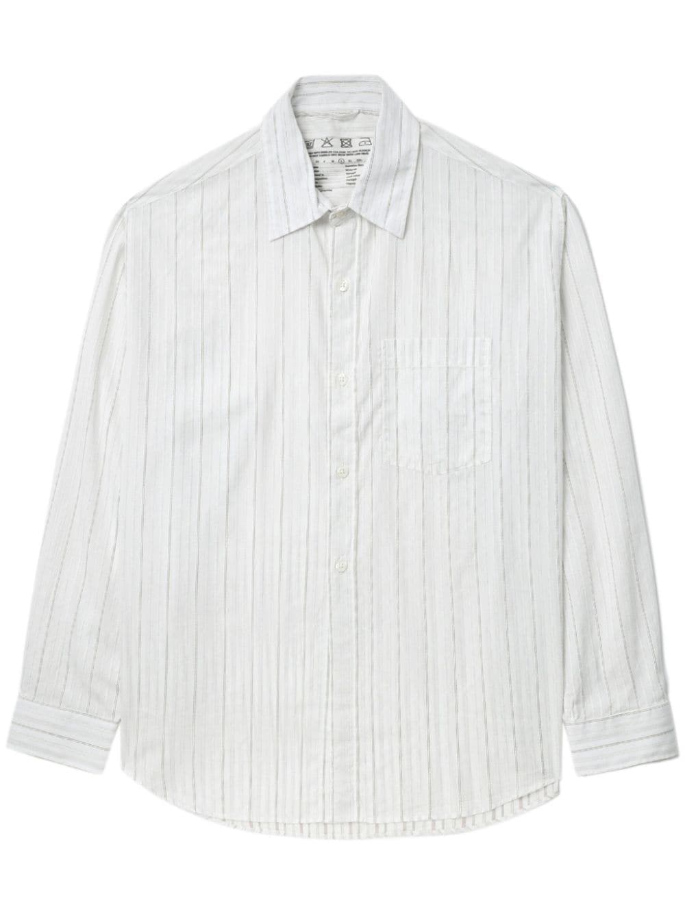 mfpen Executive striped cotton shirt - White von mfpen