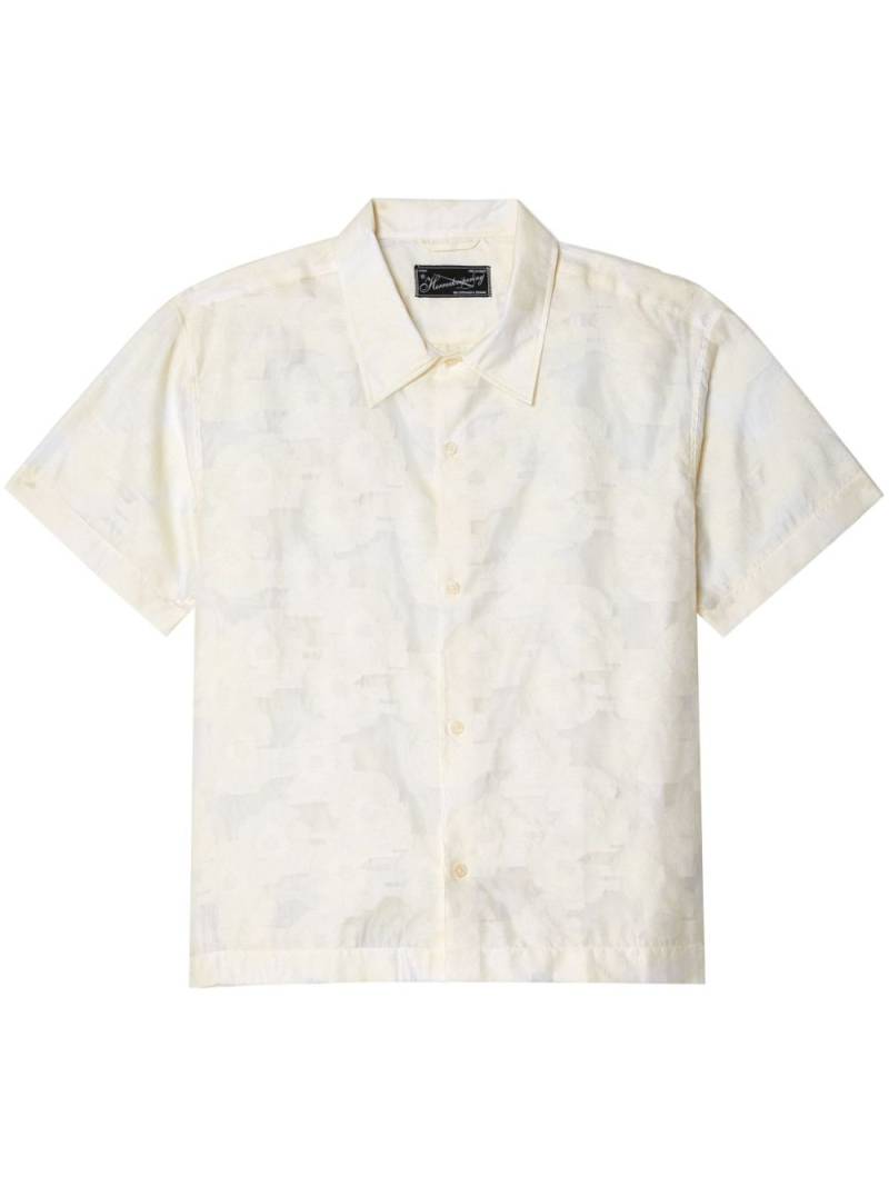 mfpen Holiday floral-jacquard cotton shirt - Neutrals von mfpen