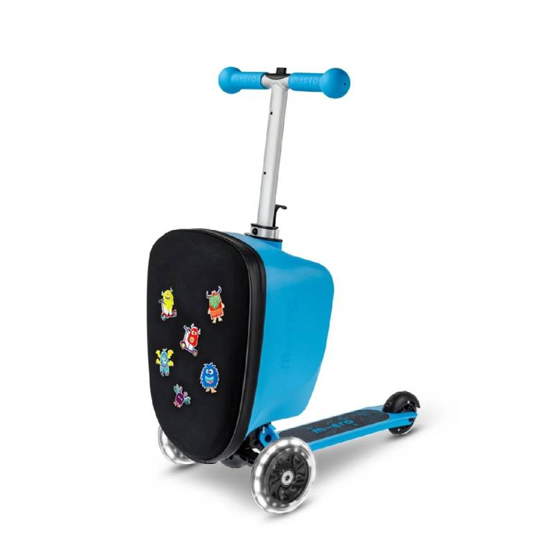 Micro Scooter Luggage Junior Patch & Play, Blau von micro