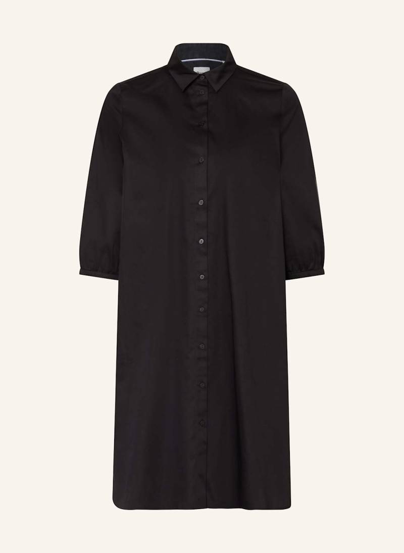 Milano Italy Hemdblusenkleid Mit 3/4-Arm schwarz von milano italy