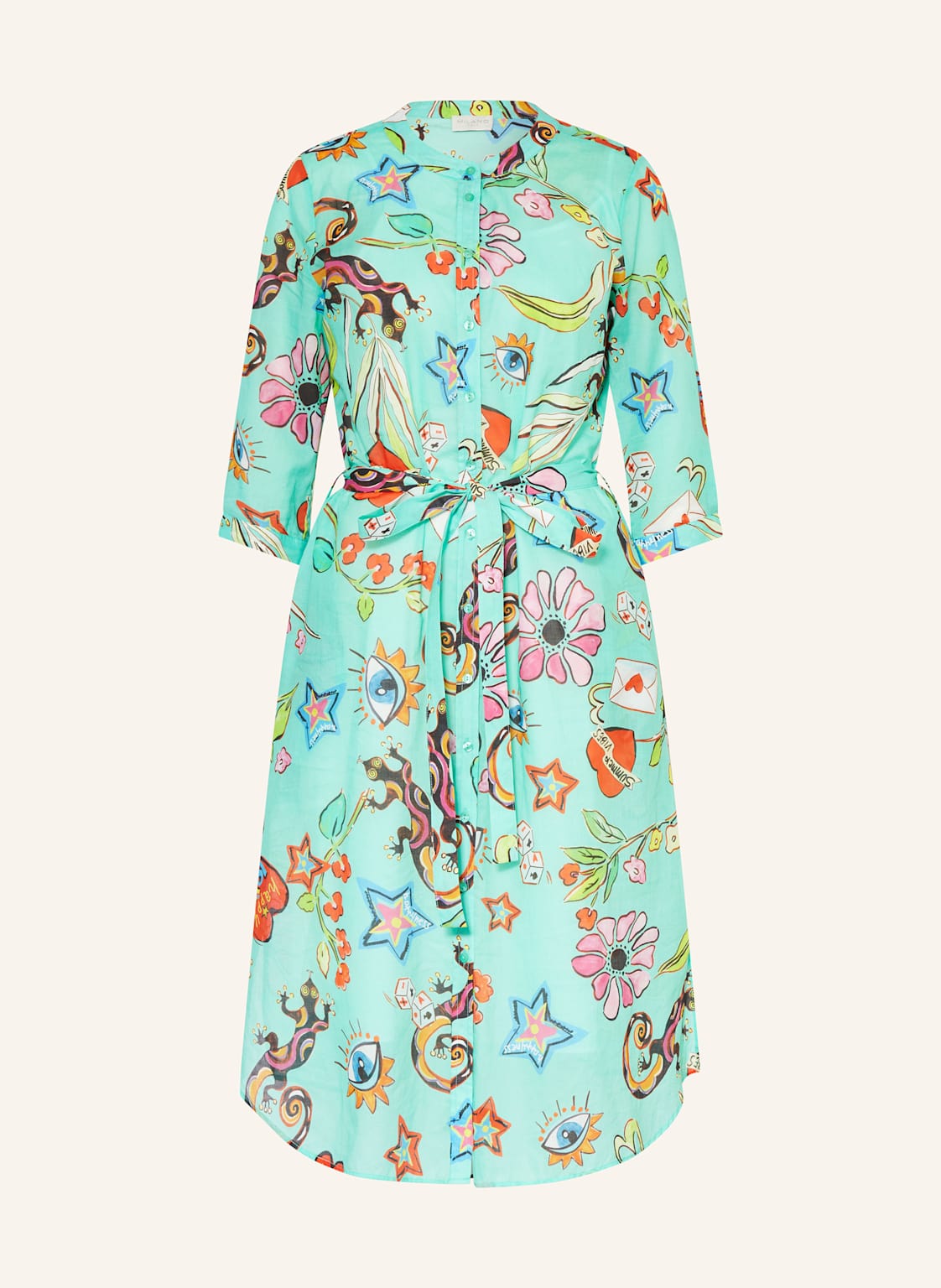 Milano Italy Kleid Mit 3/4-Arm gruen Milano Italy Kleid Mit 3/4-Arm gruen von milano italy