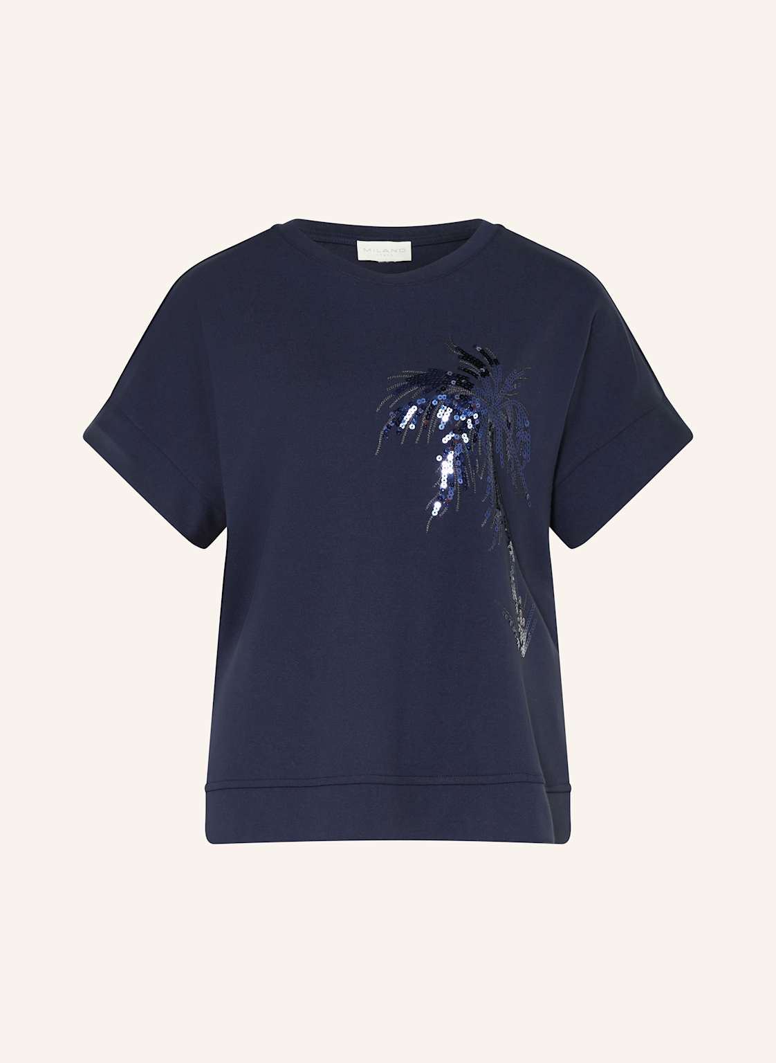 Milano Italy T-Shirt Mit Pailletten blau Milano Italy T-Shirt Mit Pailletten blau von milano italy