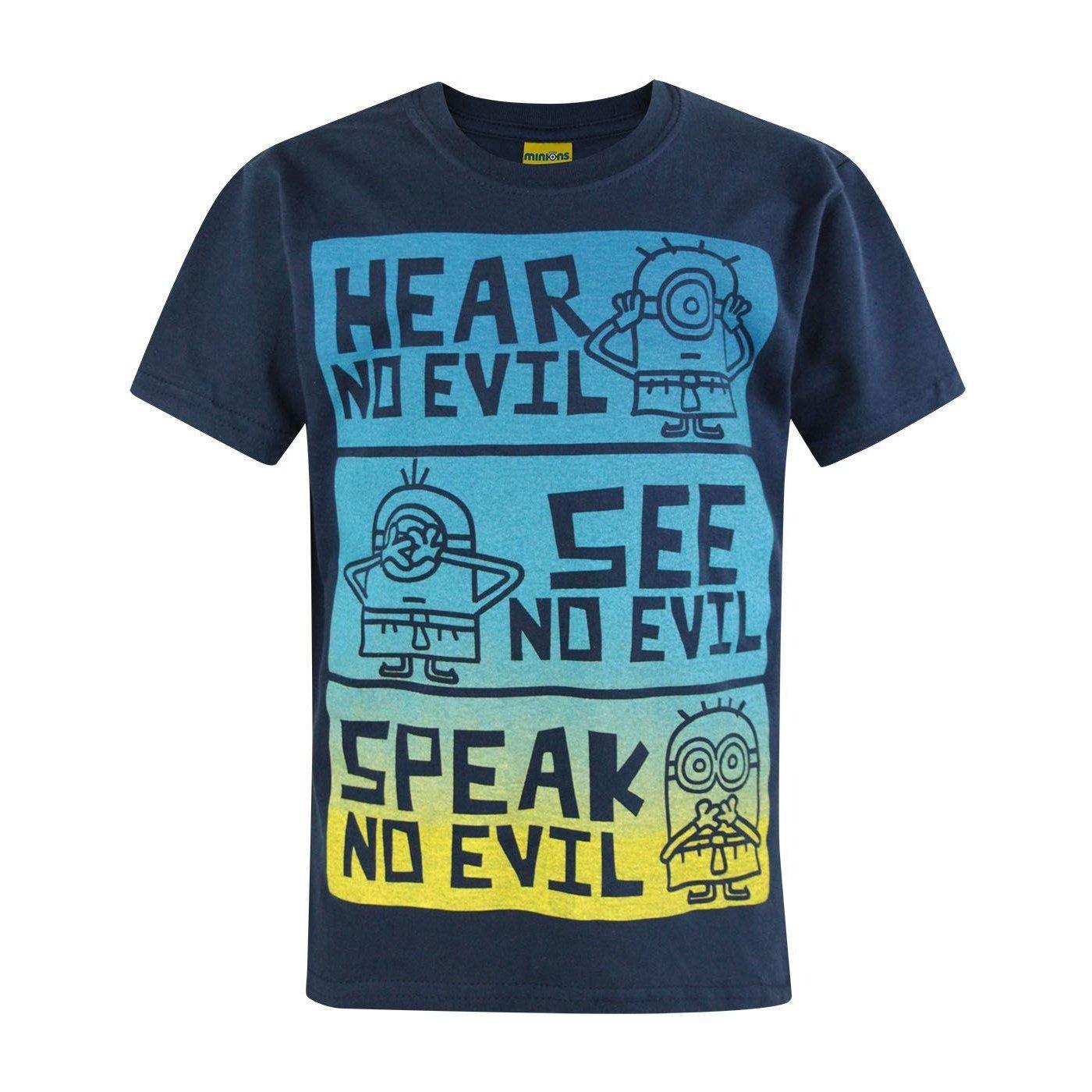 minions - offizielles No Evil TShirt, 116, Blau von minions