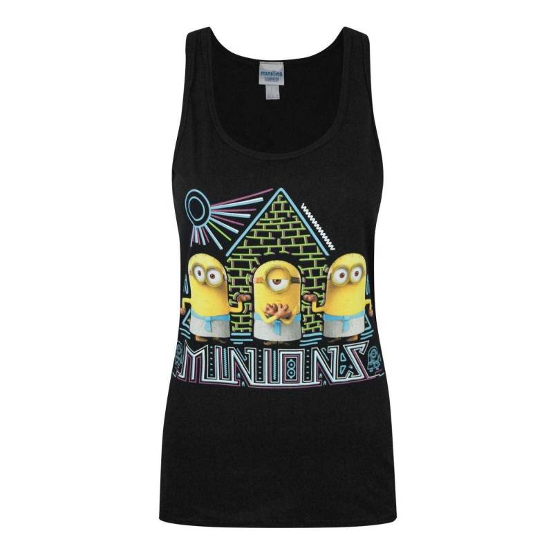 Tanktop Mit Motiv Und Pyramiden Damen Schwarz S von minions