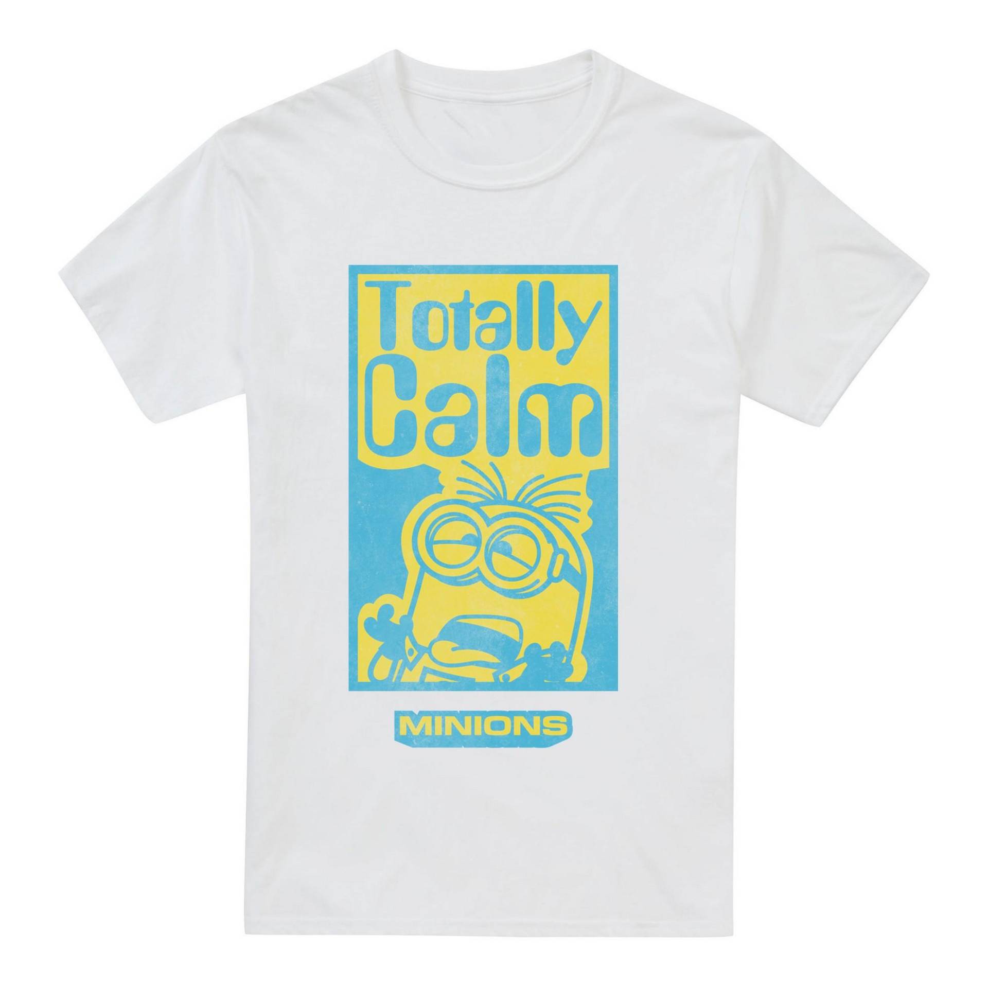 Totally Calm Tshirt Herren Weiss L von minions