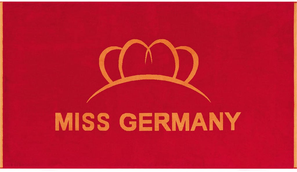 Miss Germany Strandtuch »Miss Germany«, (1 St.), Velours, mit grossem Logo-Motiv von miss germany