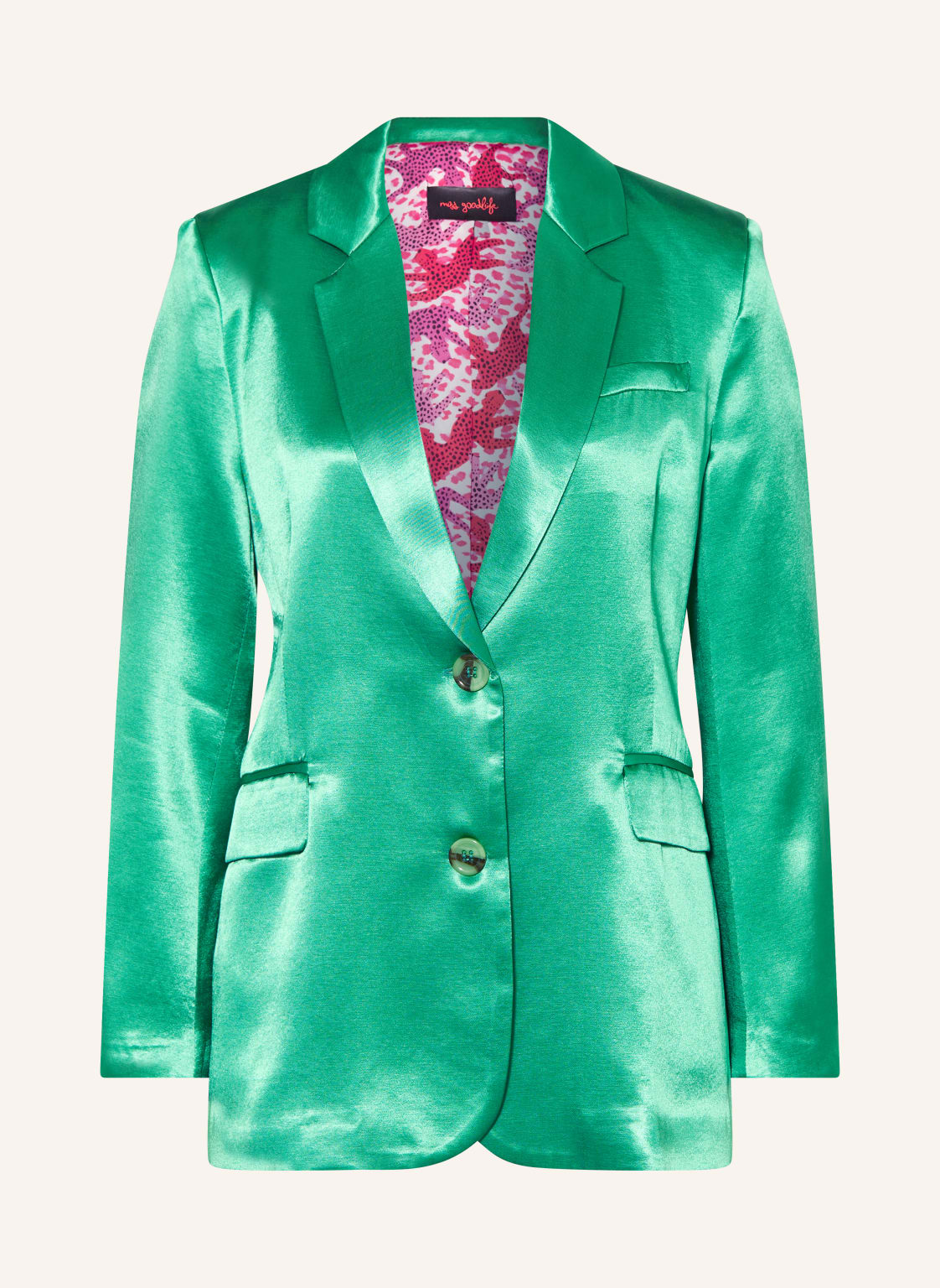 Miss Goodlife Satinblazer gruen von miss goodlife