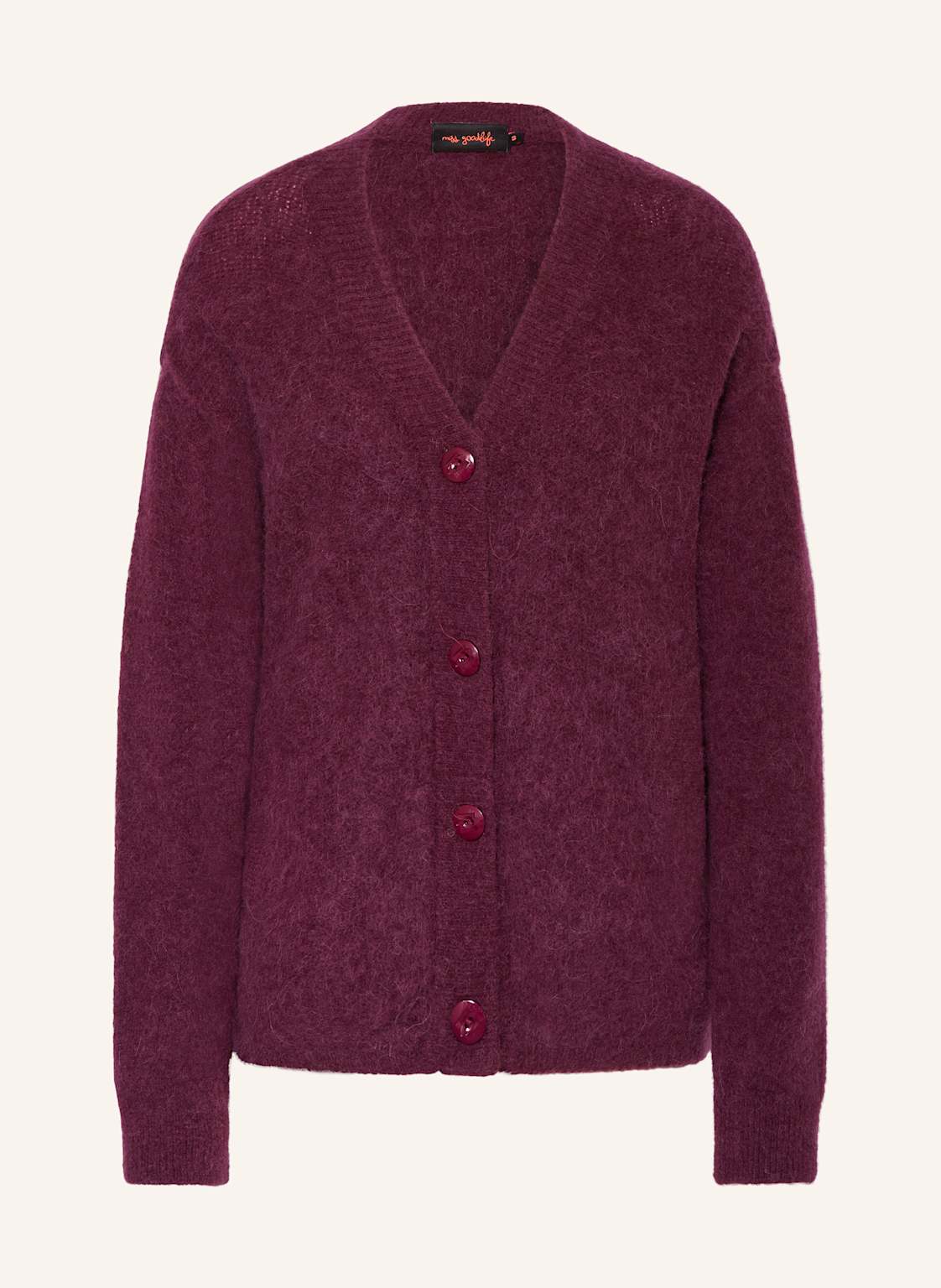 Miss Goodlife Strickjacke Mit Alpaka rot Miss Goodlife Strickjacke Mit Alpaka rot von miss goodlife