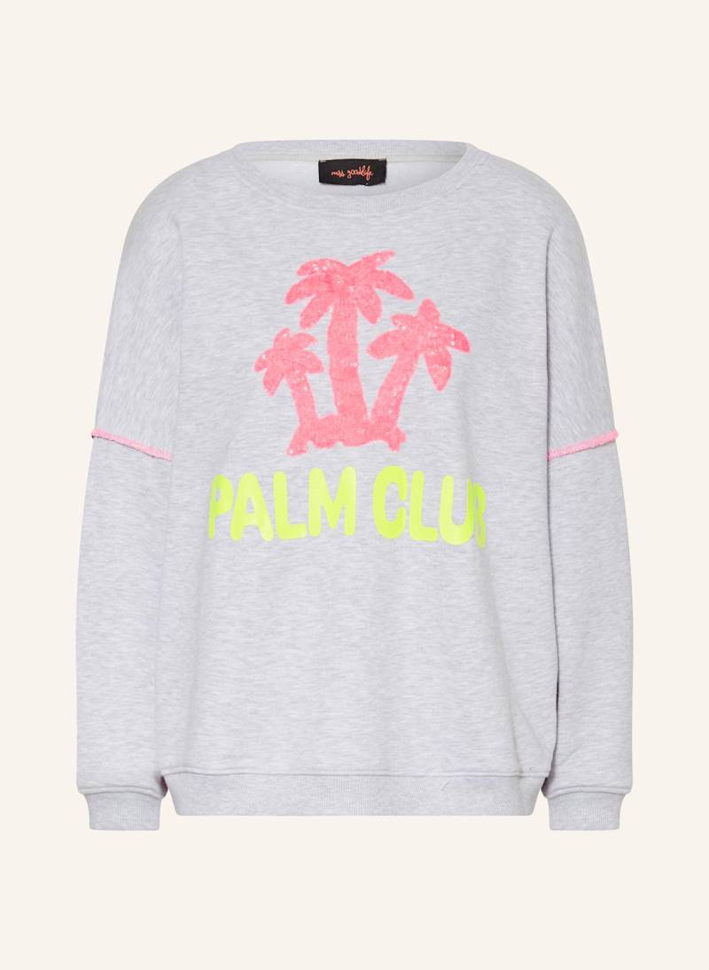 Miss Goodlife Sweatshirt Mit Pailletten grau von miss goodlife