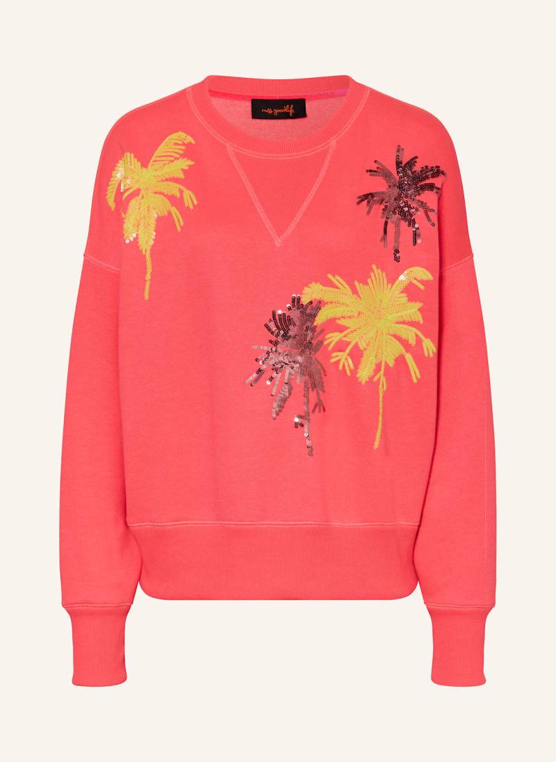 Miss Goodlife Sweatshirt Mit Pailletten pink von miss goodlife