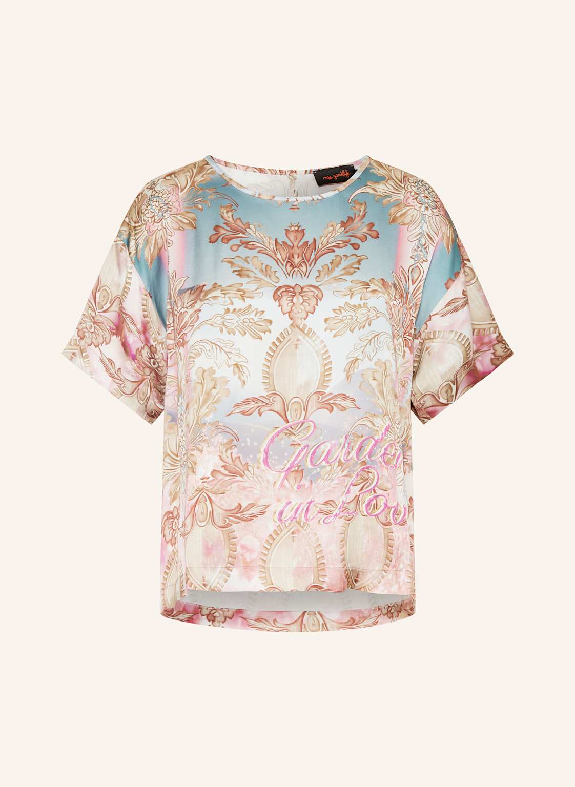 Miss Goodlife T-Shirt Aus Satin rosa Miss Goodlife T-Shirt Aus Satin rosa von miss goodlife