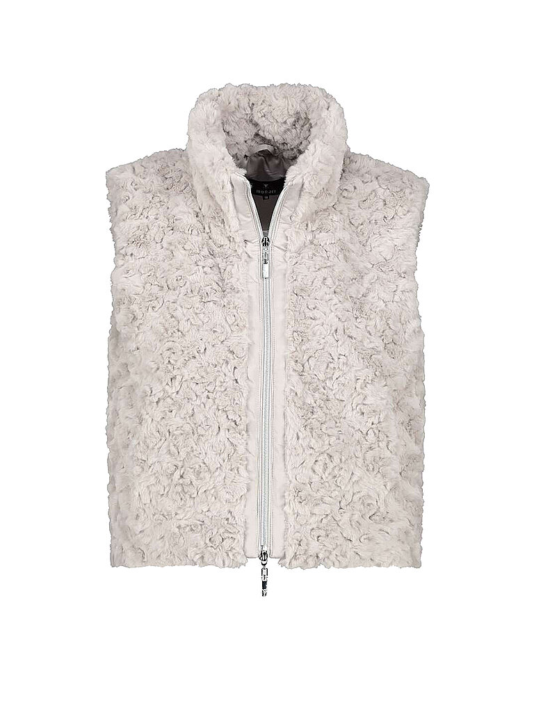 MONARI Gilet in Felloptik creme | 34 von monari