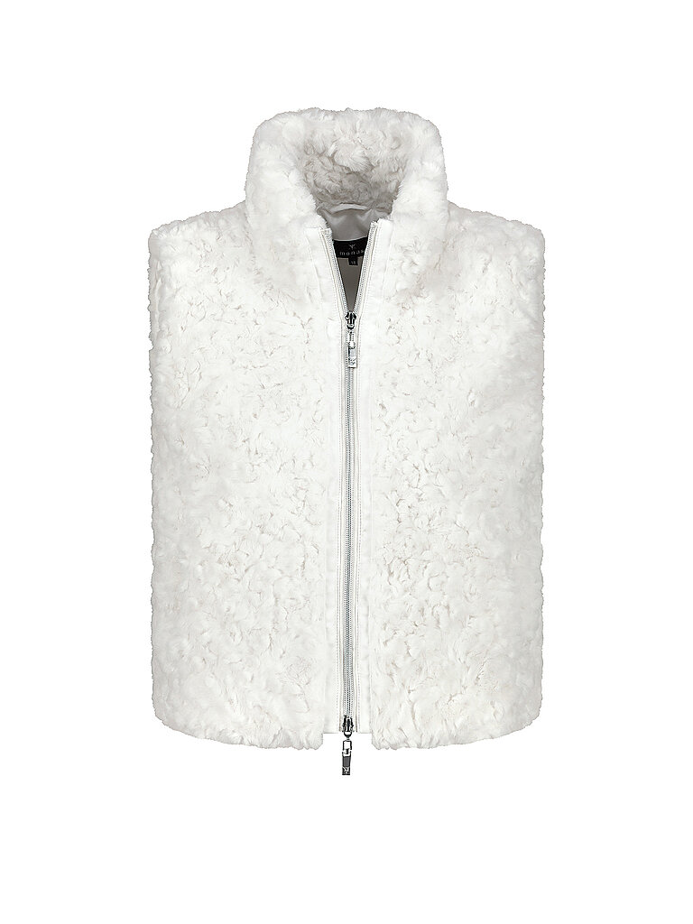 MONARI Gilet in Felloptik  creme | 34 von monari