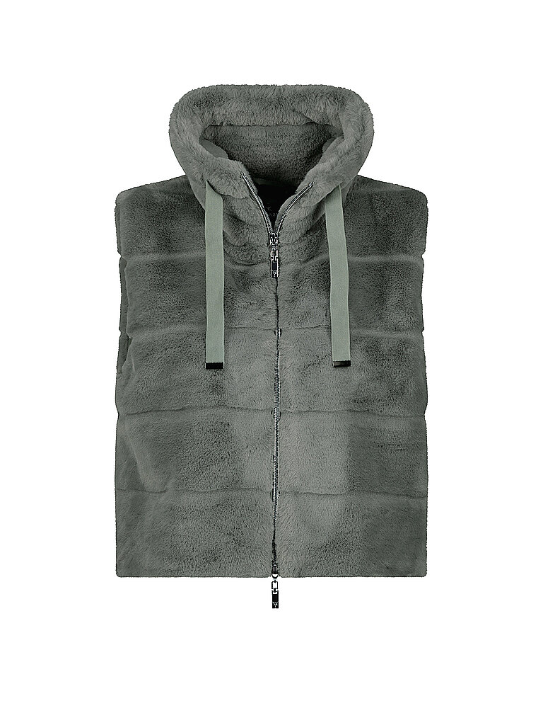 MONARI Gilet in Felloptik  grau | 34 von monari