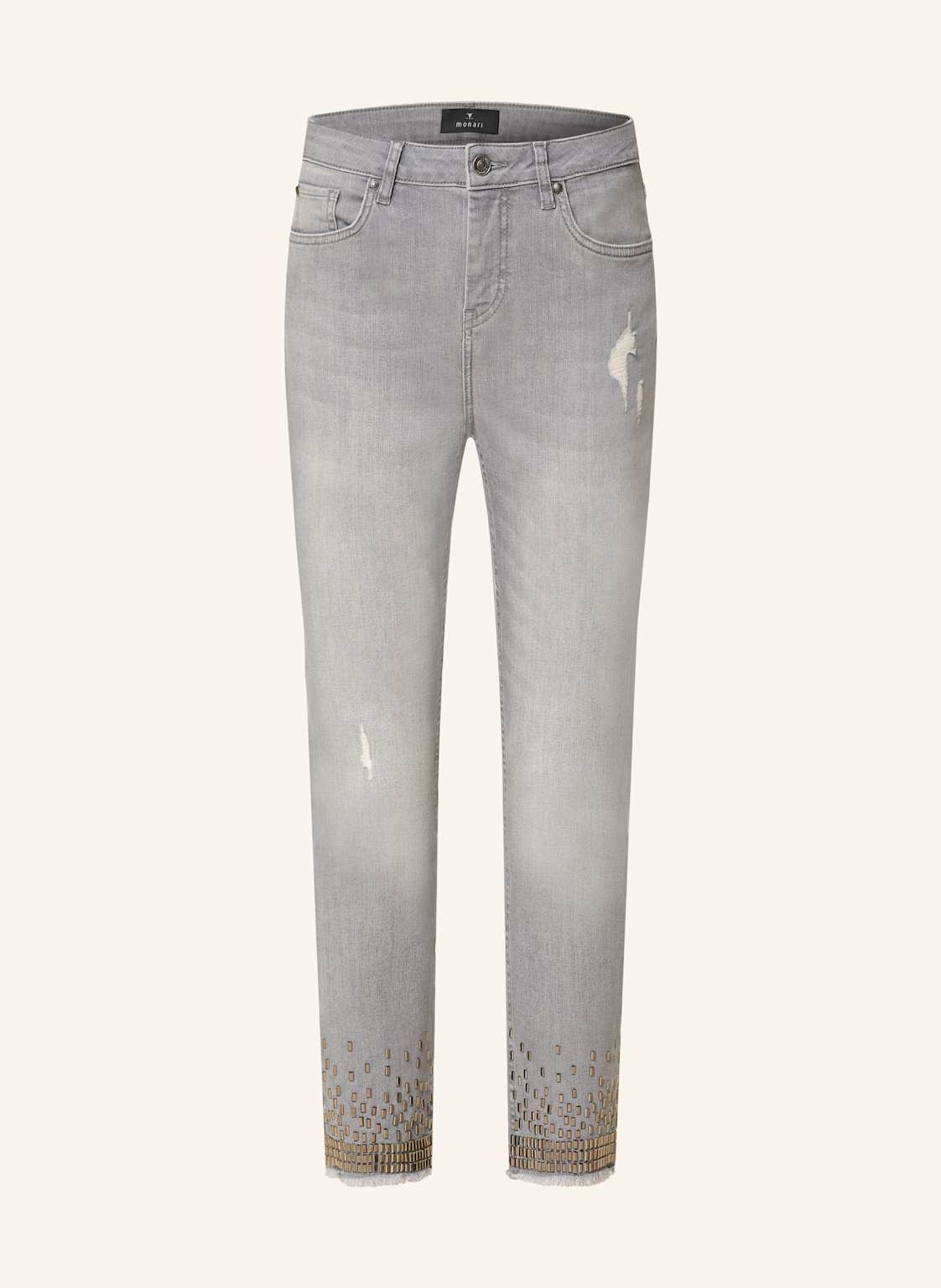 Monari 7/8-Jeans Mit Schmucksteinen grau Monari 7/8-Jeans Mit Schmucksteinen grau von monari