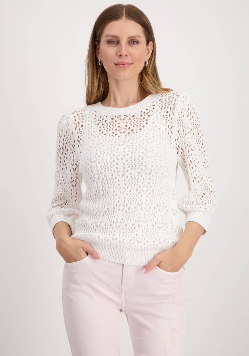 Monari Strickpullover, mit Ajourmuster von monari