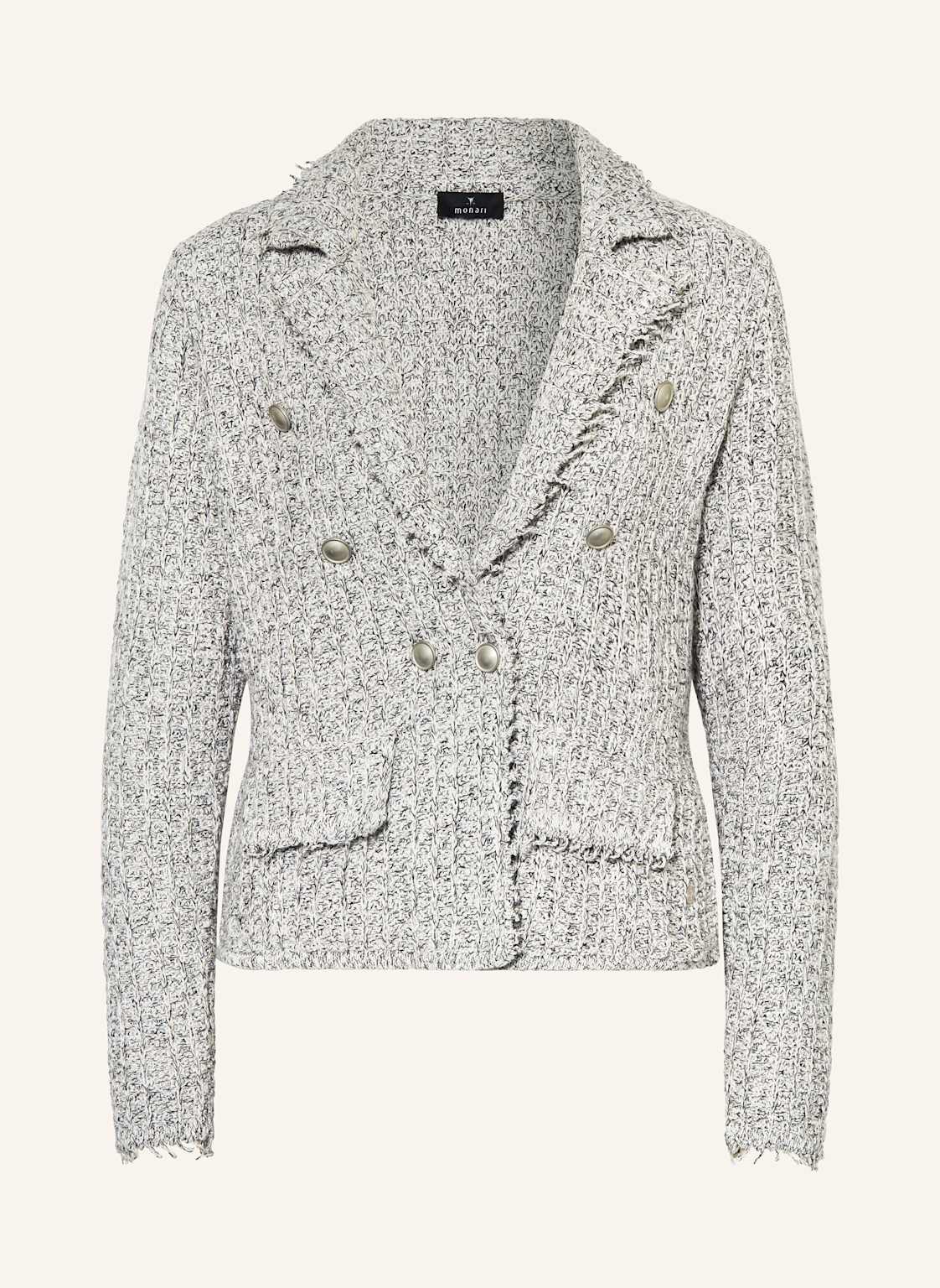 Monari Blazer Mit Glitzergarn grau von monari