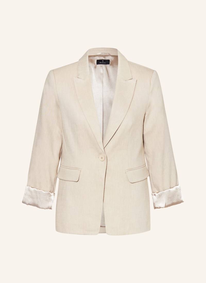 Monari Blazer Mit Leinen beige von monari