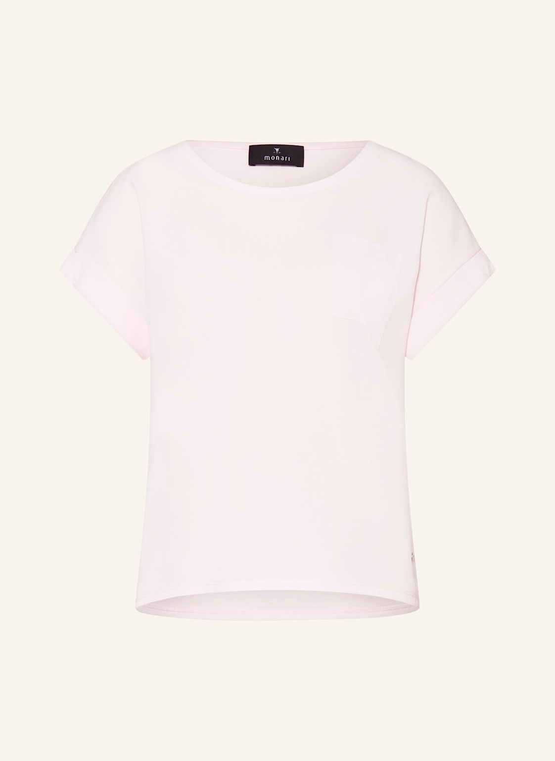 Monari Blusenshirt Mit Materialmix rosa von monari