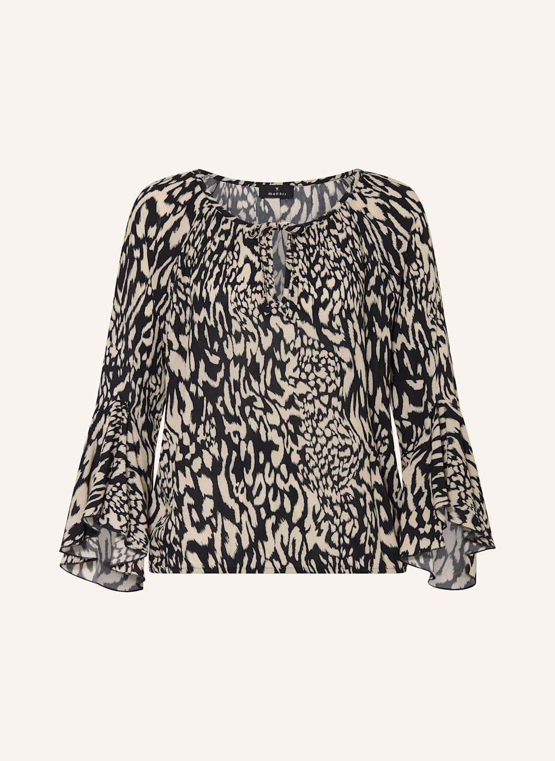 Monari Blusenshirt Mit Volant schwarz Monari Blusenshirt Mit Volant schwarz von monari