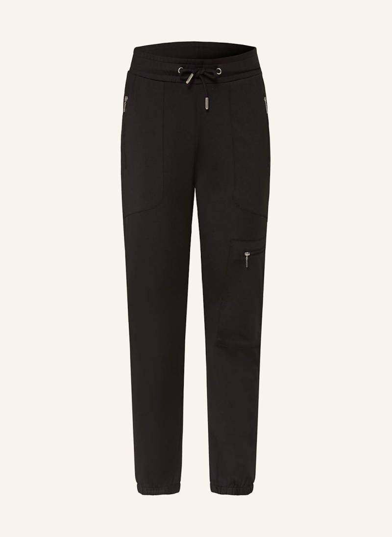 Monari Cargohose Aus Jersey schwarz von monari