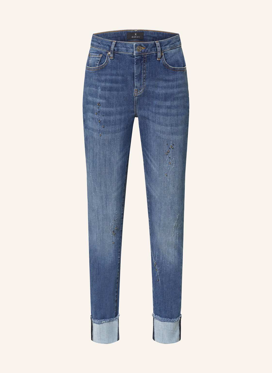 Monari Jeans Mit Schmucksteinen blau von monari