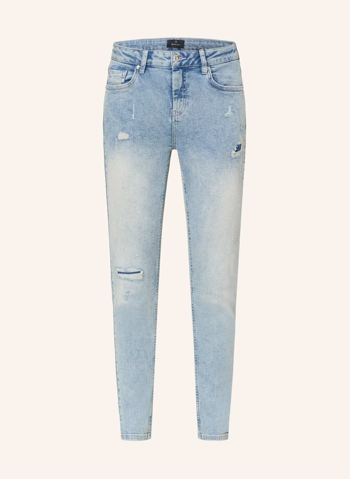 Monari Jeans Mit Schmucksteinen blau von monari