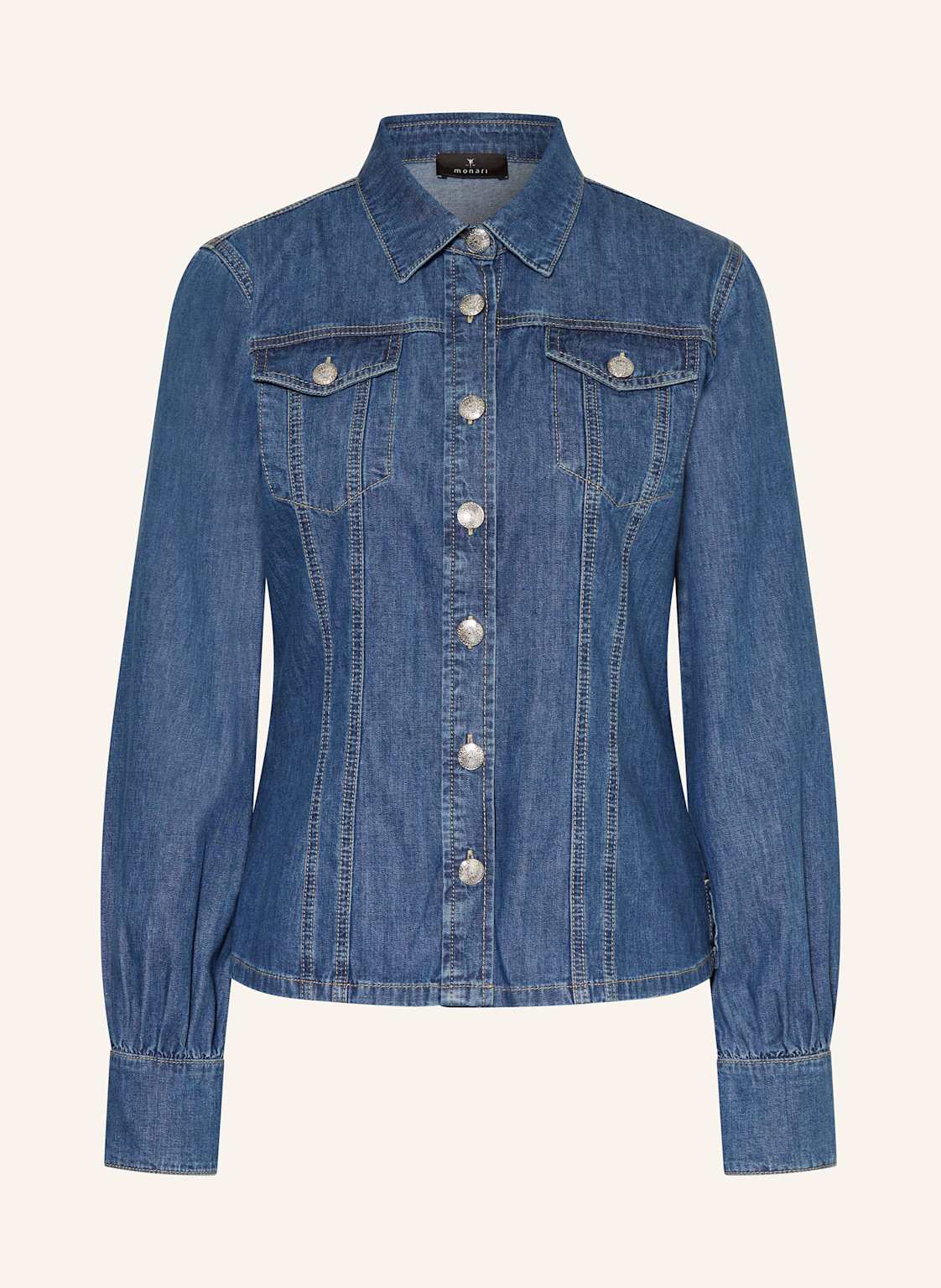 Monari Jeansbluse blau Monari Jeansbluse blau von monari