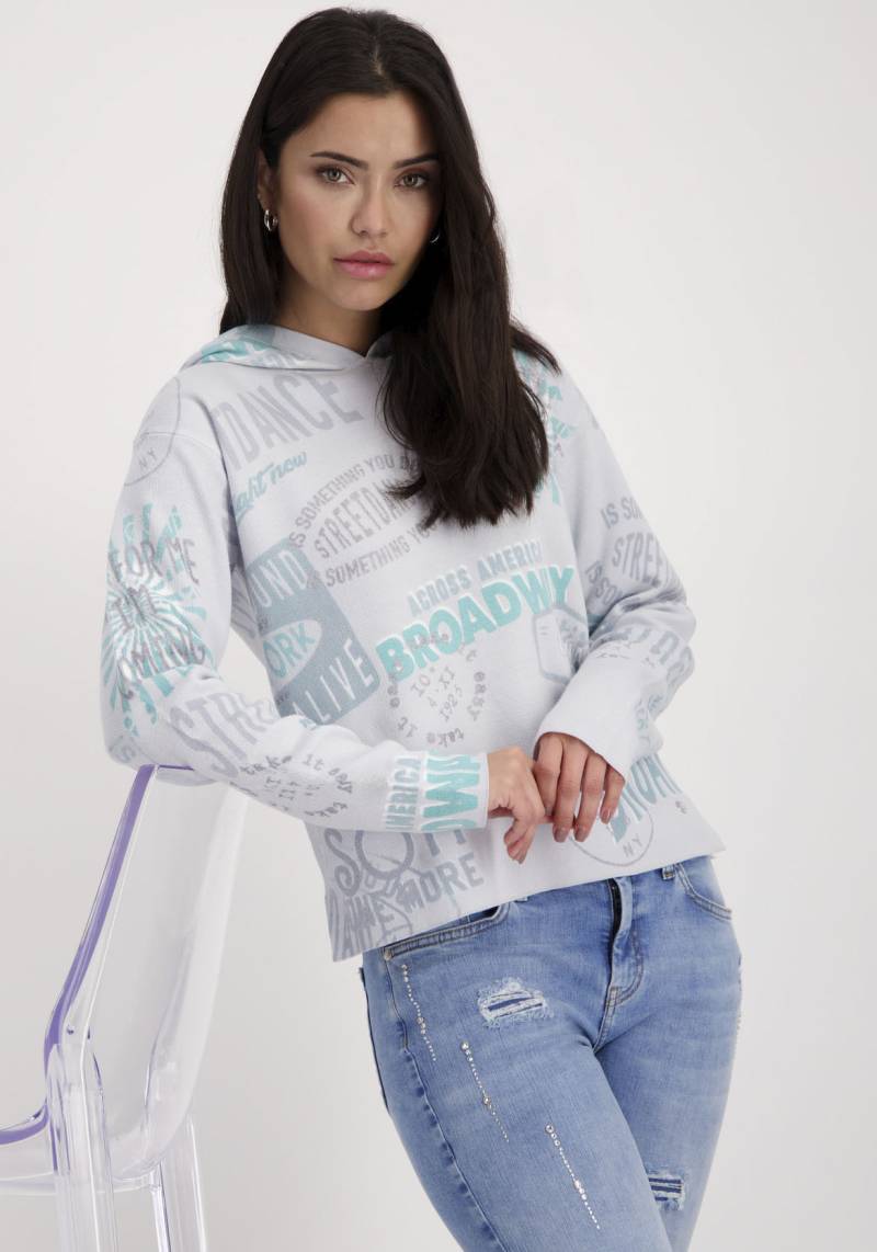 Monari Kapuzenpullover, mit Alloverprint von monari