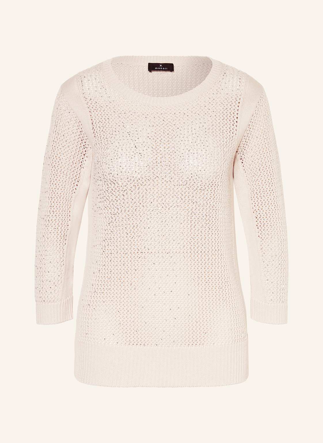 Monari Pullover Mit Schmucksteinen beige Monari Pullover Mit Schmucksteinen beige von monari