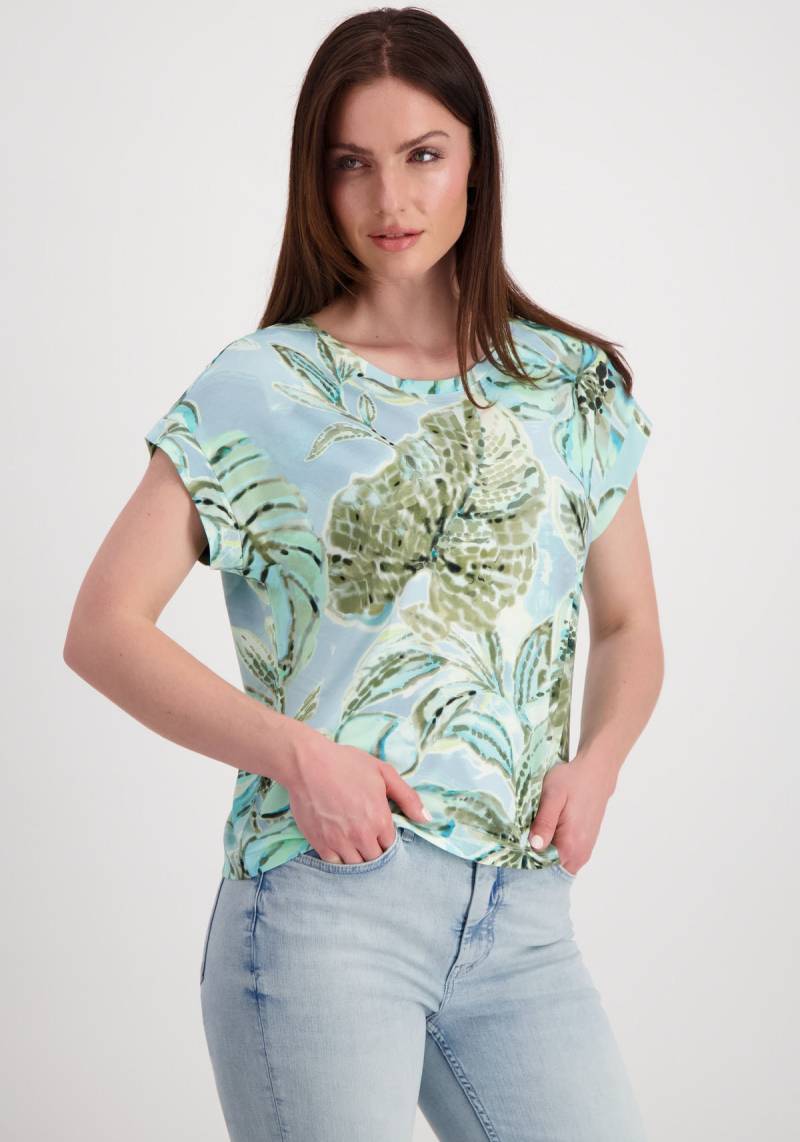 Monari Rundhalsshirt, mit Blumenmuster von monari