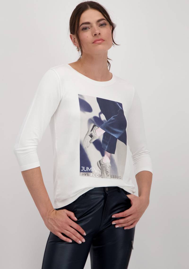 Monari Rundhalsshirt, mit Frontprint von monari