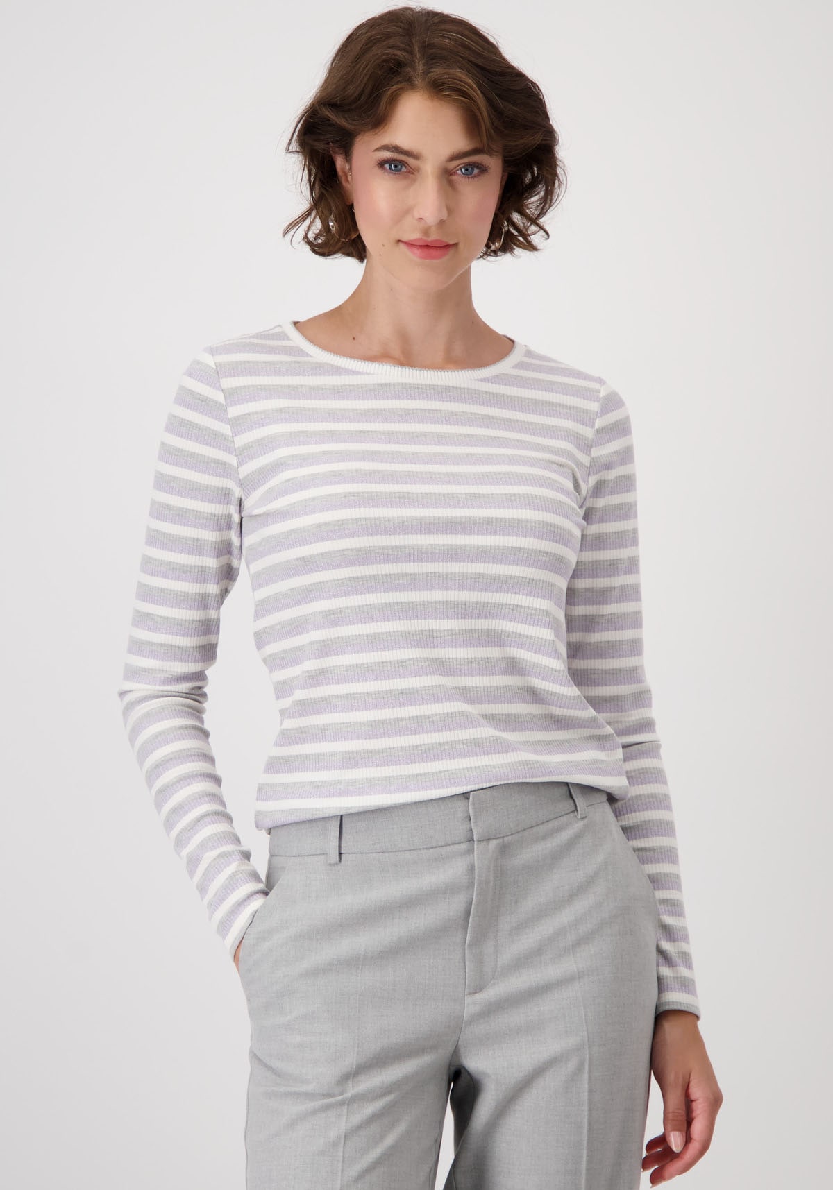 Monari Rundhalsshirt, mit Streifen Monari Rundhalsshirt, mit Streifen von monari