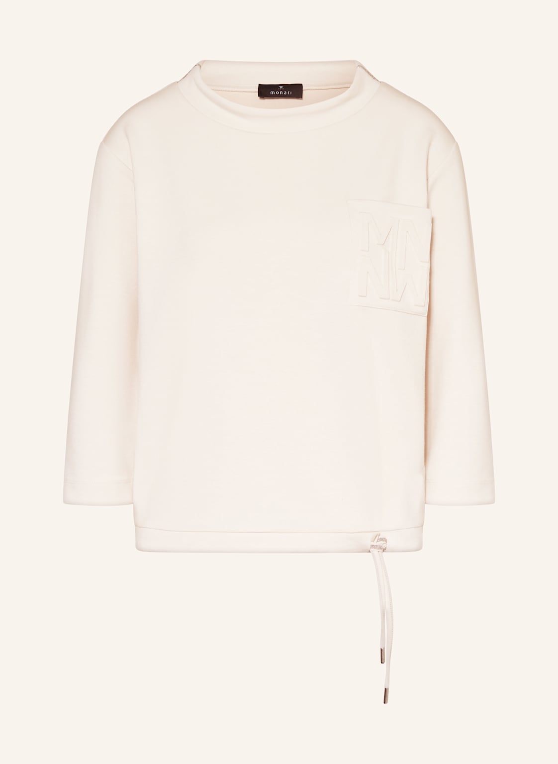 Monari Shirt Mit 3/4-Arm Und Schmucksteinen beige Monari Shirt Mit 3/4-Arm Und Schmucksteinen beige von monari