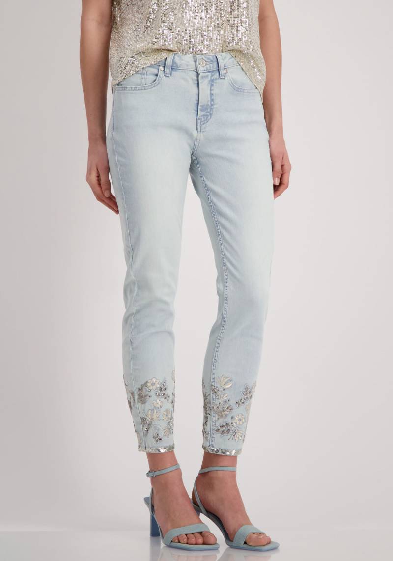 Monari Slim-fit-Jeans, mit Stickerei von monari