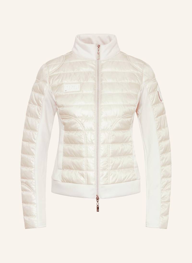 Monari Steppjacke Im Materialmix beige von monari