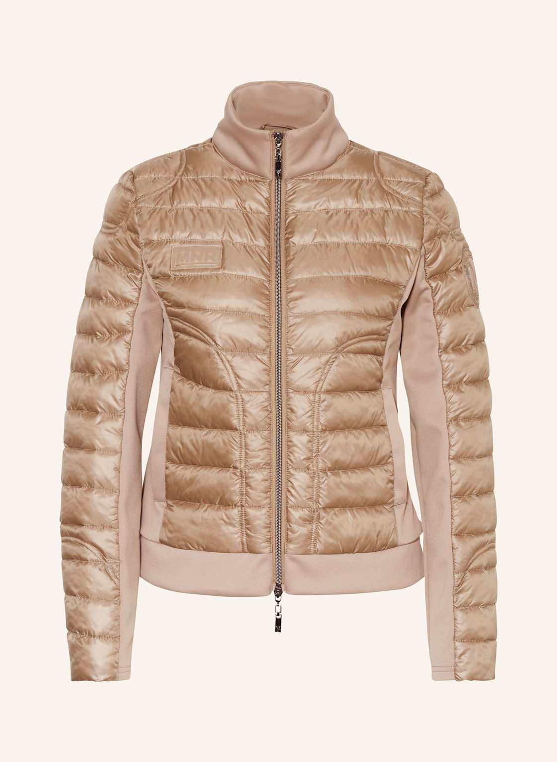 Monari Steppjacke Im Materialmix braun von monari