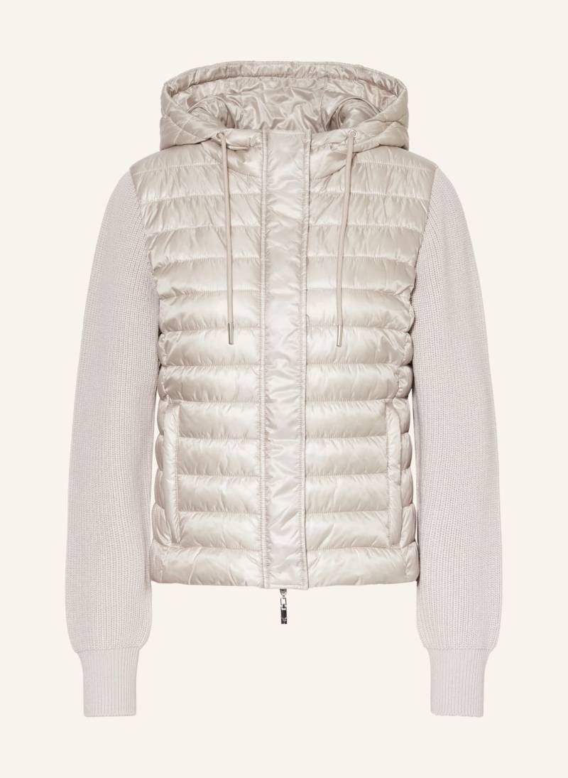 Monari Steppjacke Im Materialmix grau von monari