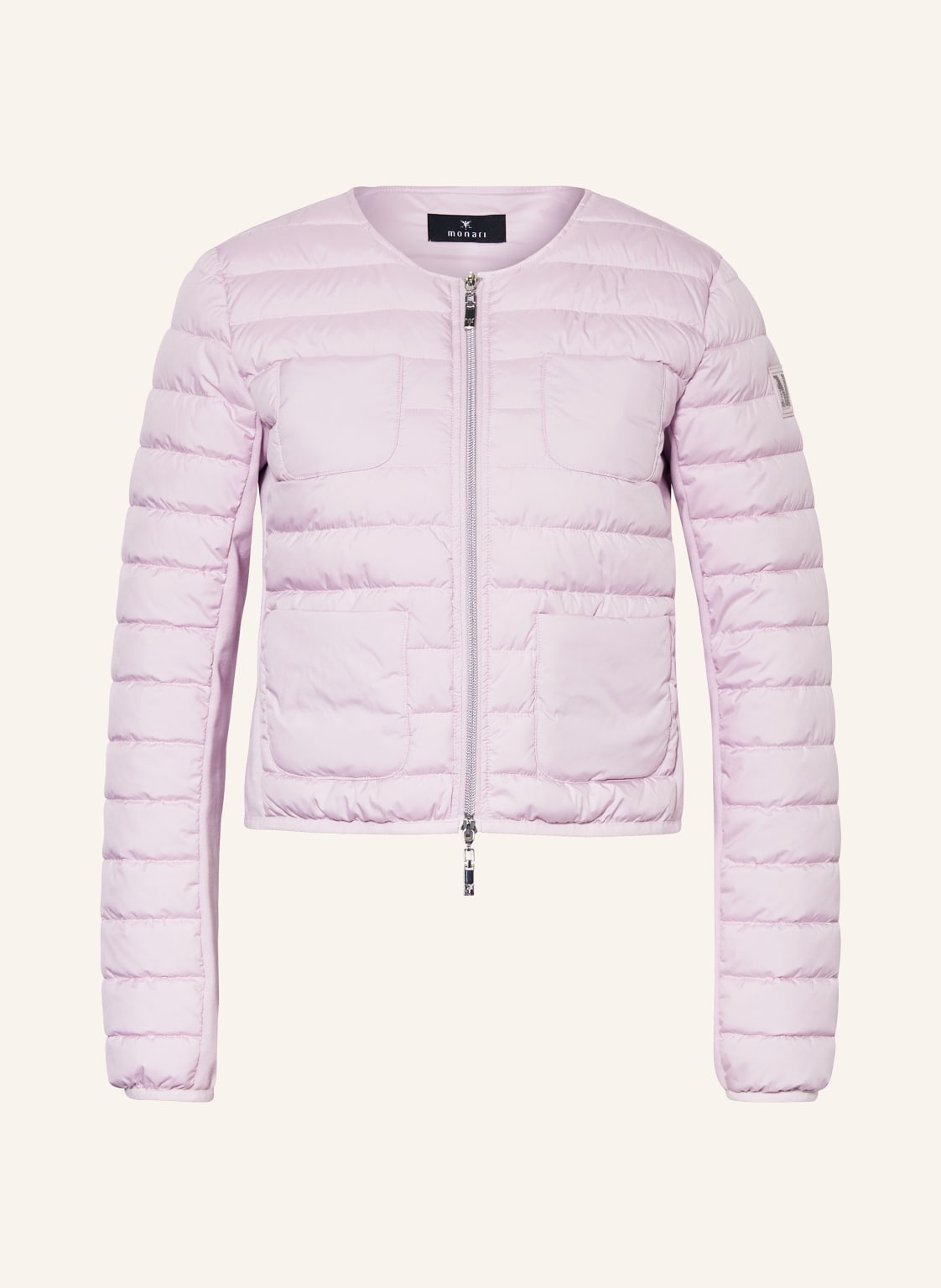 Monari Steppjacke Im Materialmix rosa von monari