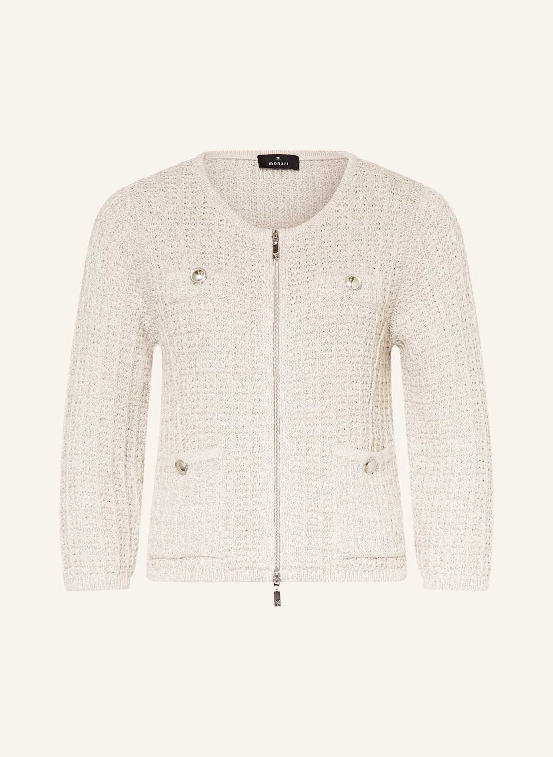 Monari Strickjacke Mit Glitzergarn beige Monari Strickjacke Mit Glitzergarn beige von monari