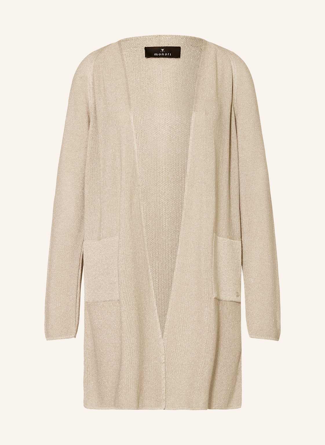 Monari Strickjacke Mit Glitzergarn beige Monari Strickjacke Mit Glitzergarn beige von monari