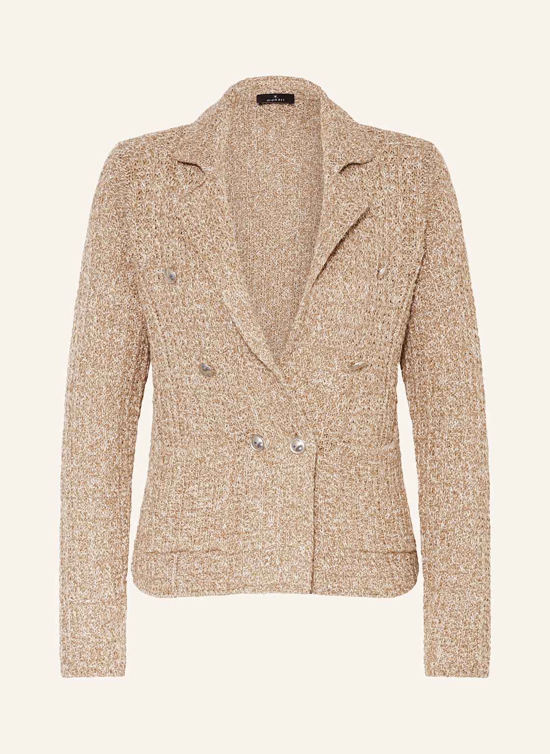 Monari Strickjacke Mit Glitzergarn braun Monari Strickjacke Mit Glitzergarn braun von monari