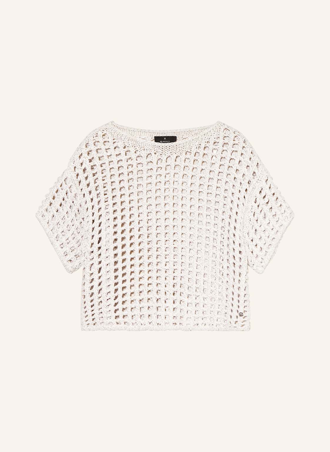 Monari Strickshirt Mit Glitzergarn beige Monari Strickshirt Mit Glitzergarn beige von monari